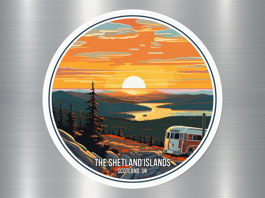 The Shetland Island UK National Park Sticker