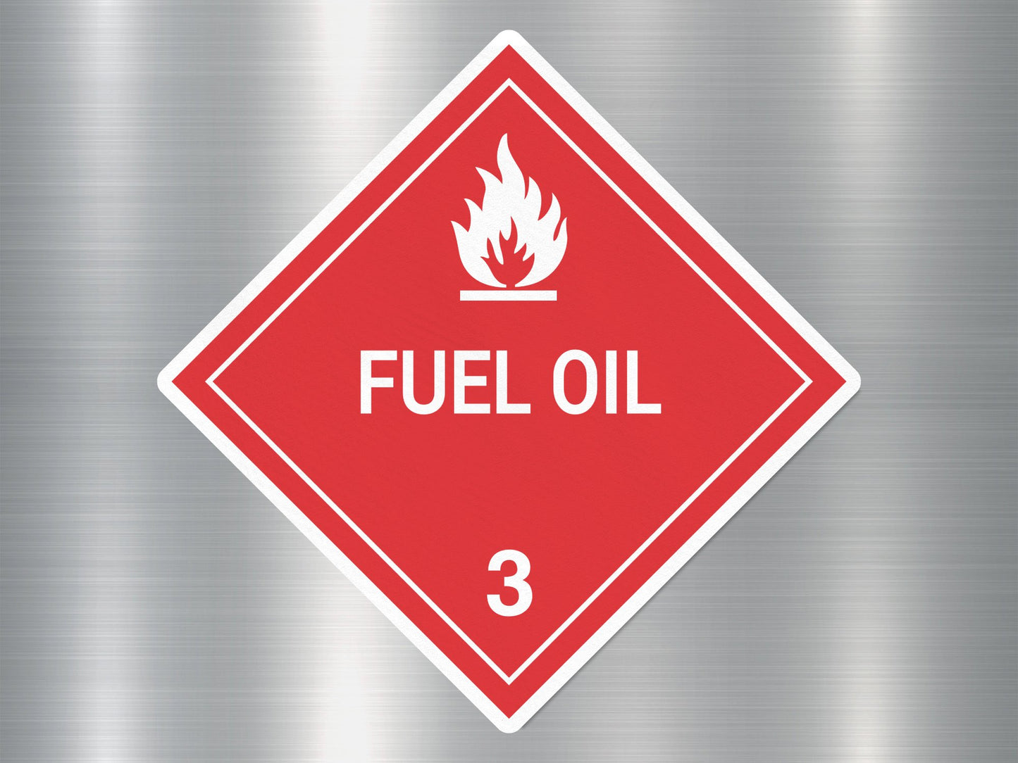 Fuel Oil 3 Sign Sticker