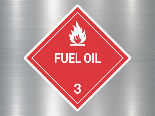 Fuel Oil 3 Sign Sticker