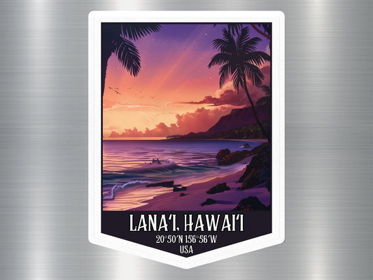 Lanai Island Hawaii Sticker