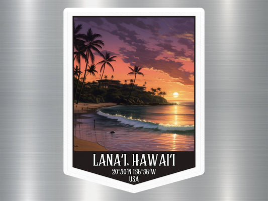 Lanai Island USA Hawaii Sticker