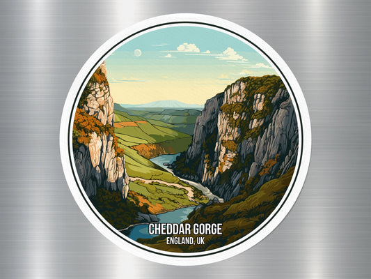 Cheddar Gorge UK National Park Sticker