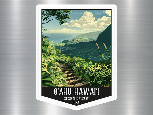 Oahu Magnets Hawaii Sticker