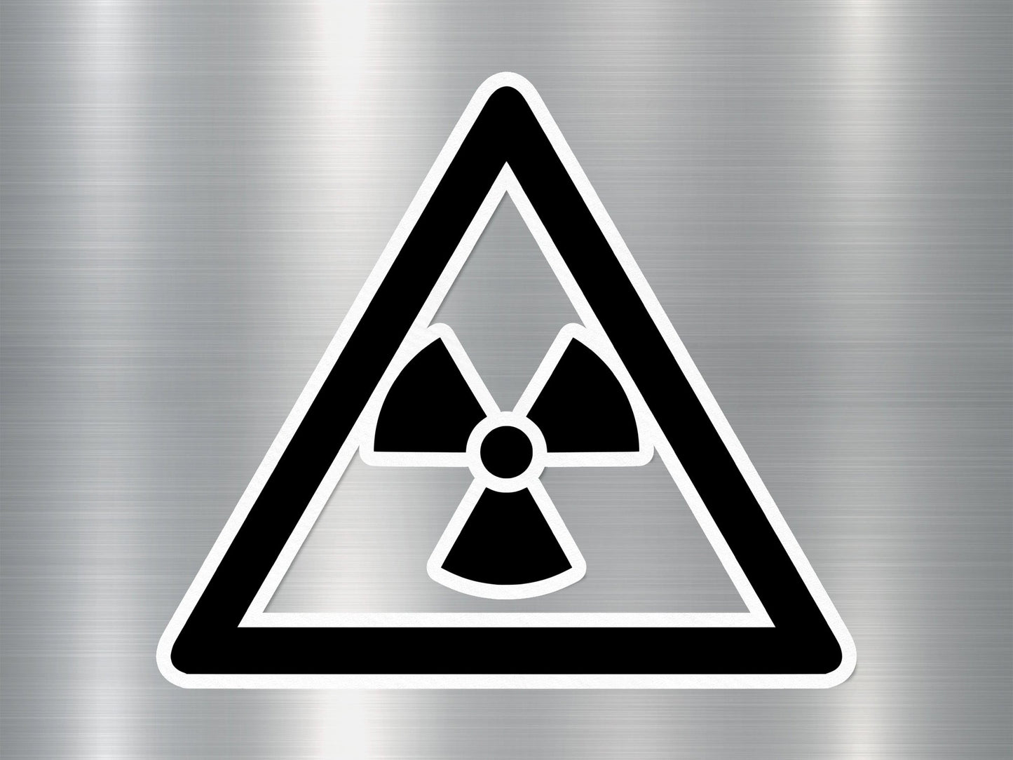 Radioactivity Danger Sign Sticker