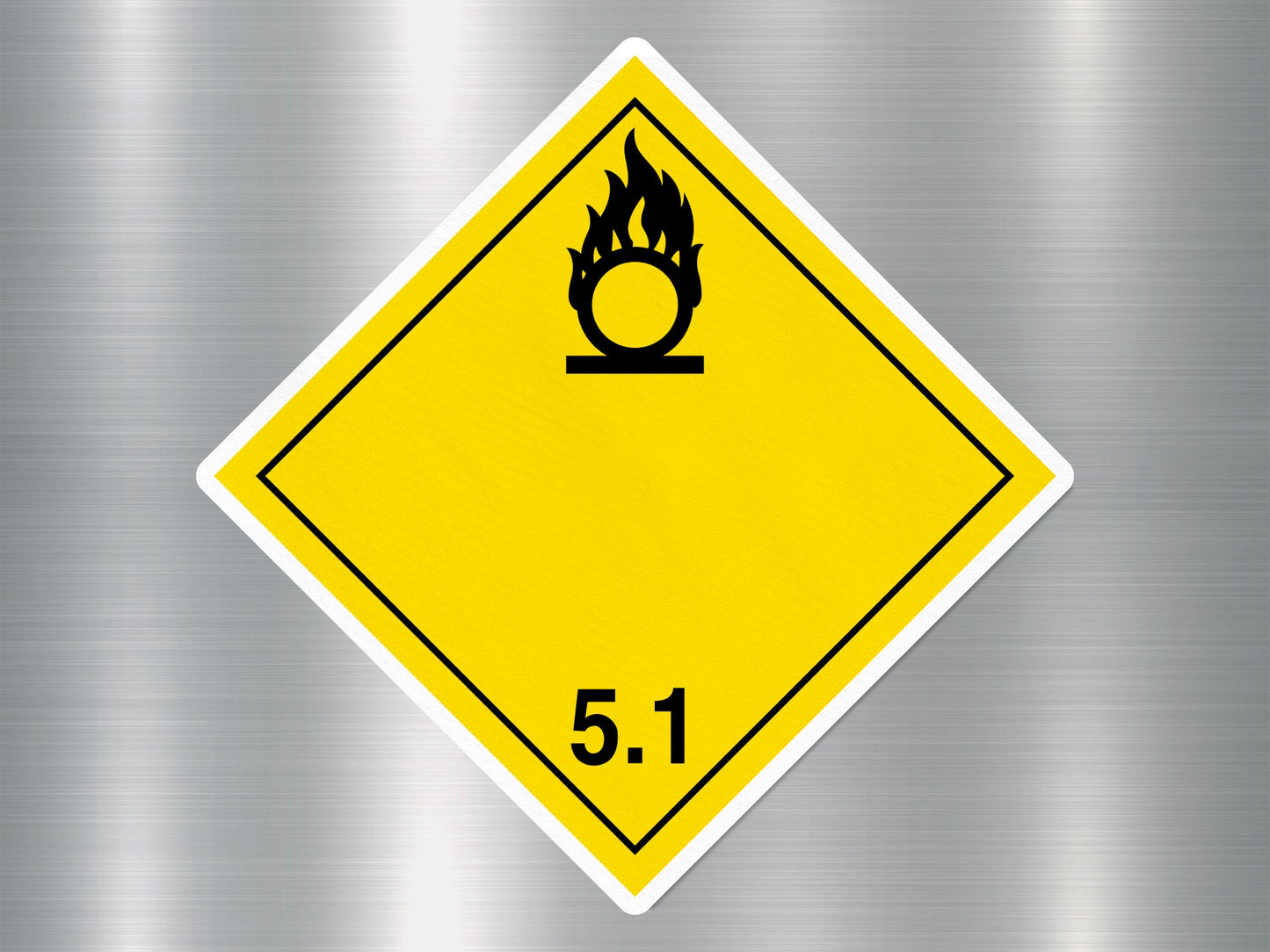 Class 5.1 Oxidizer Self Sign Sticker