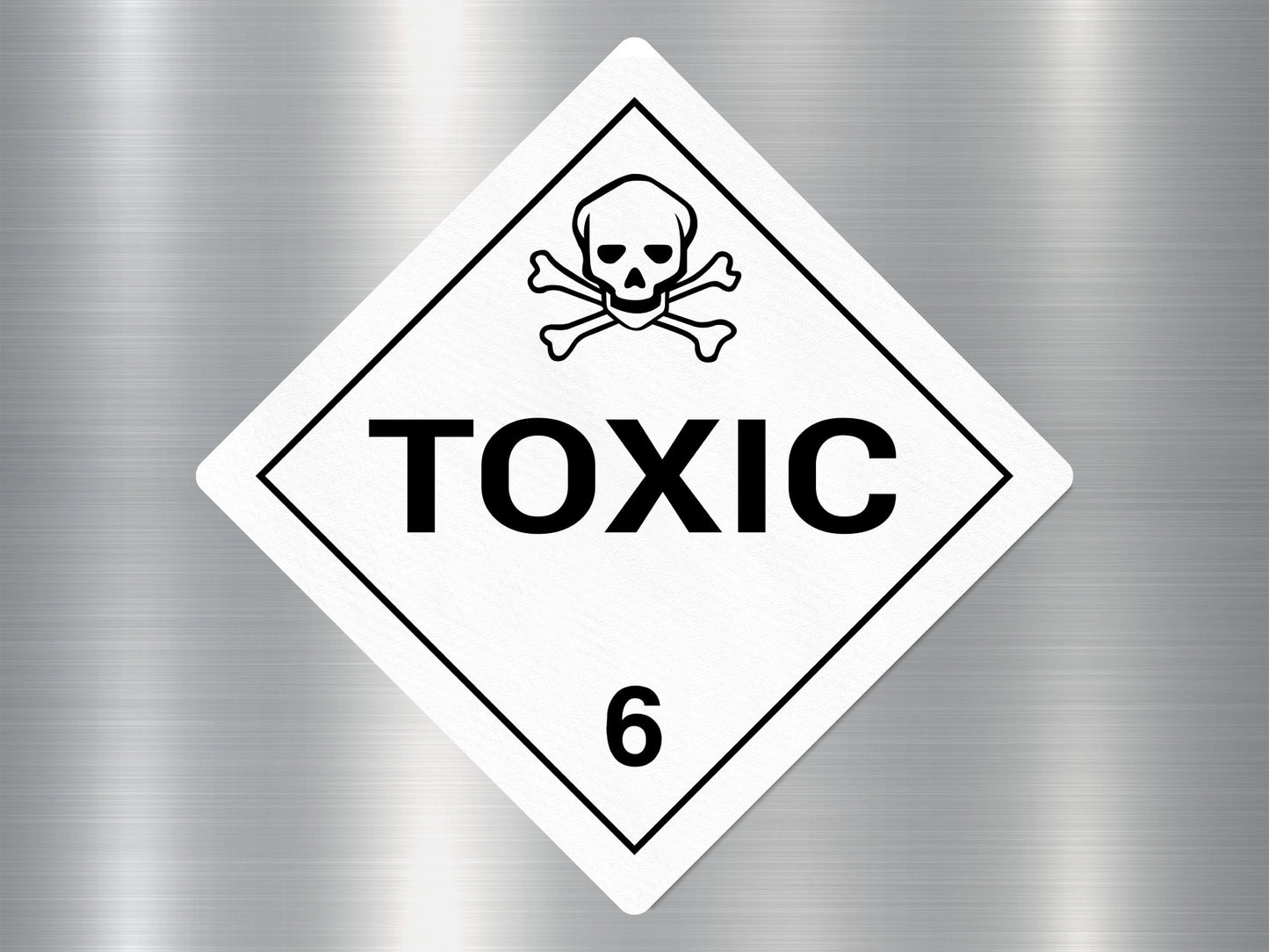 Toxic 6 Sign Sticker