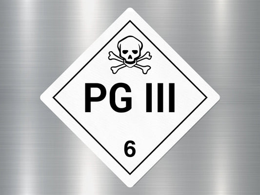 Class 6 PG III Sign Sticker