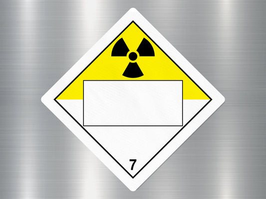 Class 7 Radioactive Sign Sticker