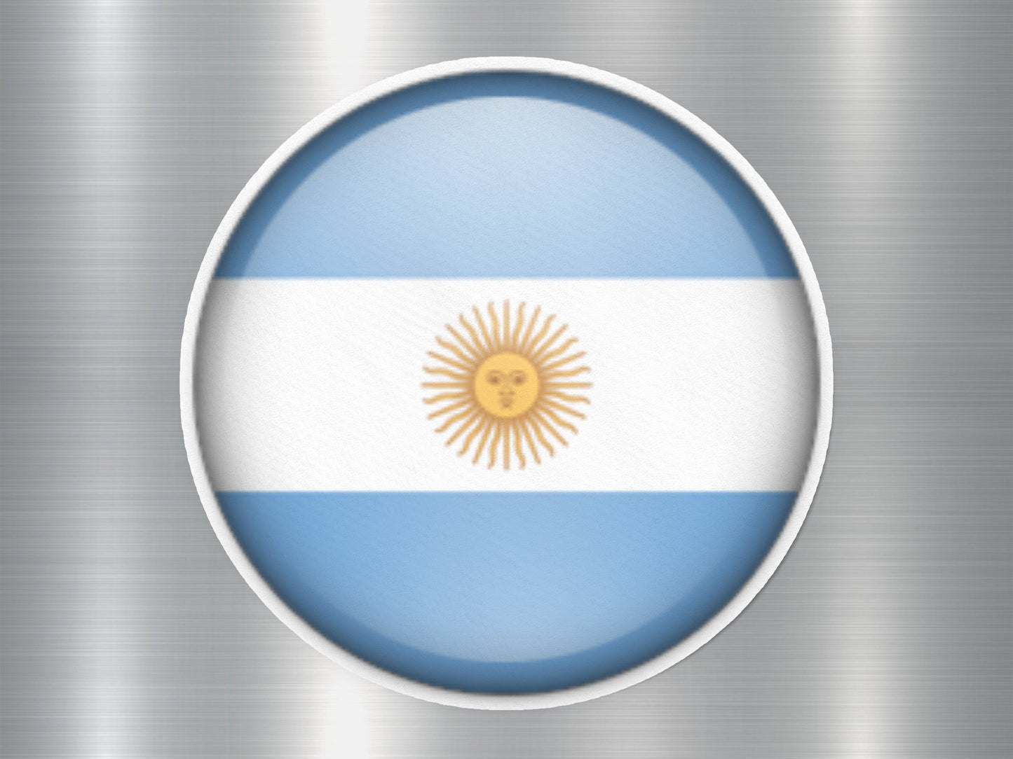 Argentina Button Flag Sticker