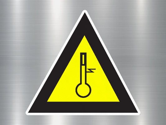 High Temperature Warning Sign Sticker