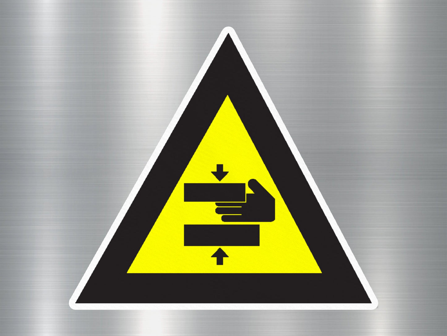 Warning of Hand Injuries Floor Sign Sticker