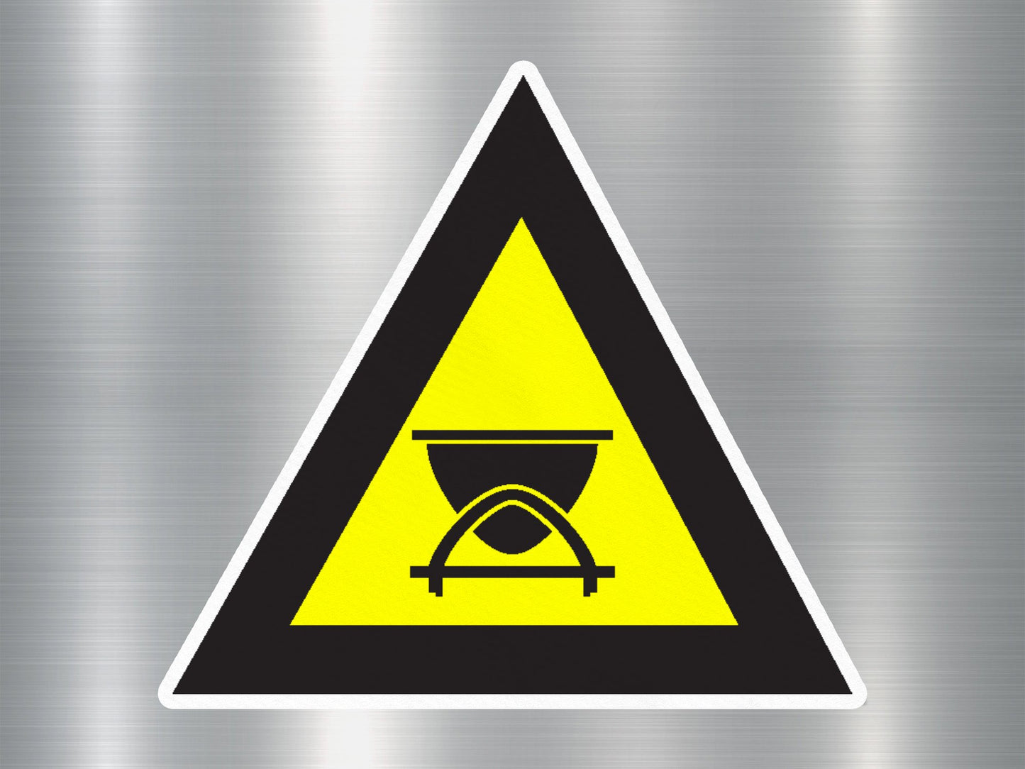 Danger Sign for Rail Vehicles Sign Sticker