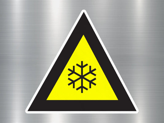 Warning Low Temperature Sign Sticker