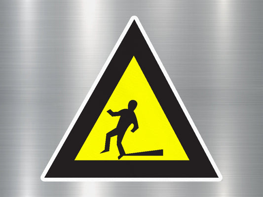 Beware Tripping Over On Floor Sign Sticker