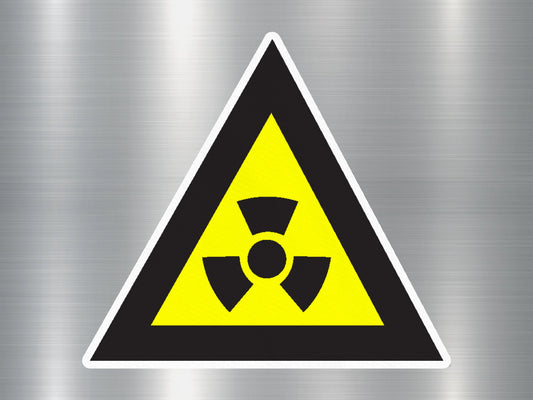 Radiation Warning Sign Sticker