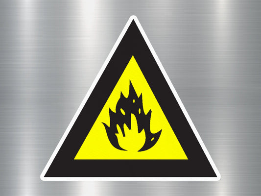 Flammable 8 Sign Sticker