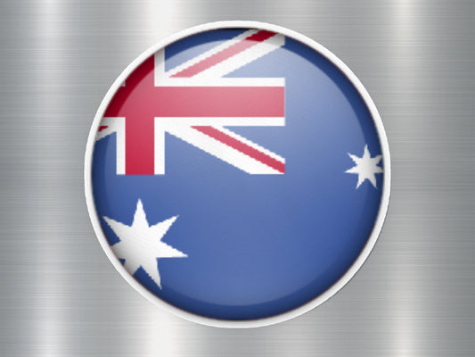 Australia Button Flag Sticker