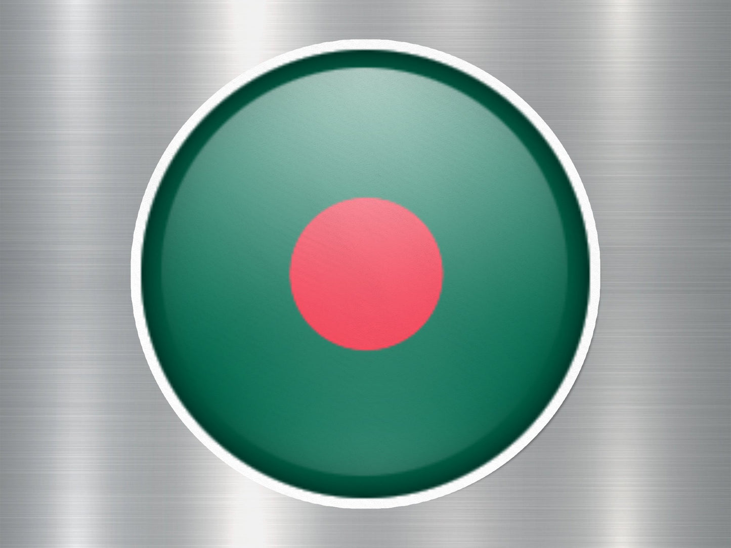 Bangladesh Button Flag Sticker