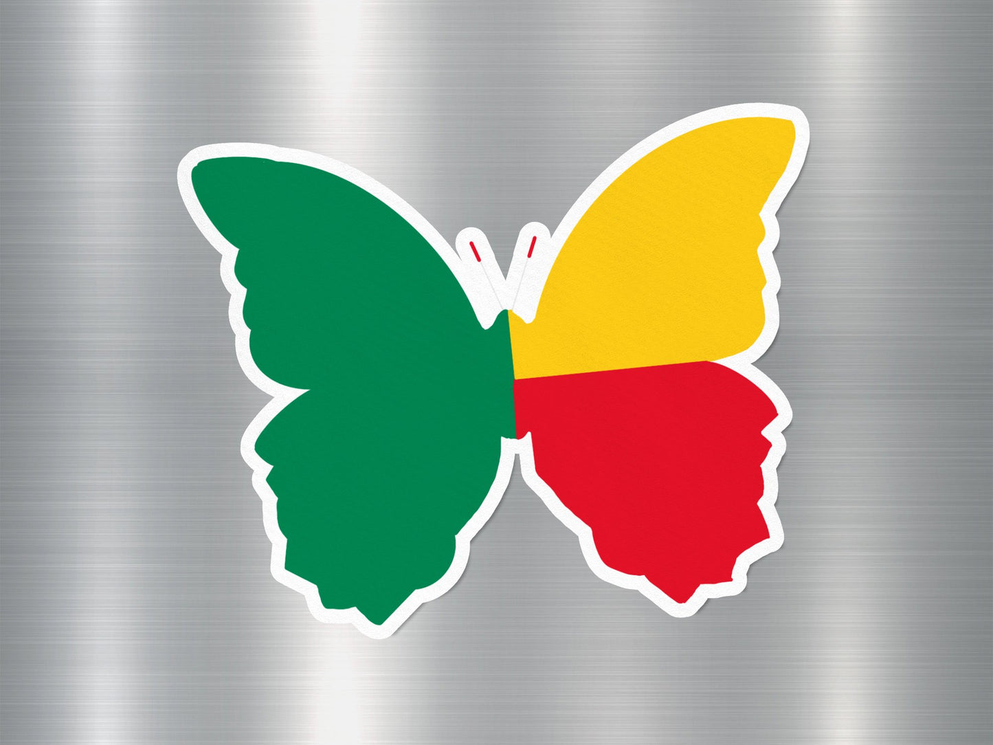 Benin Butterfly Flag Sticker