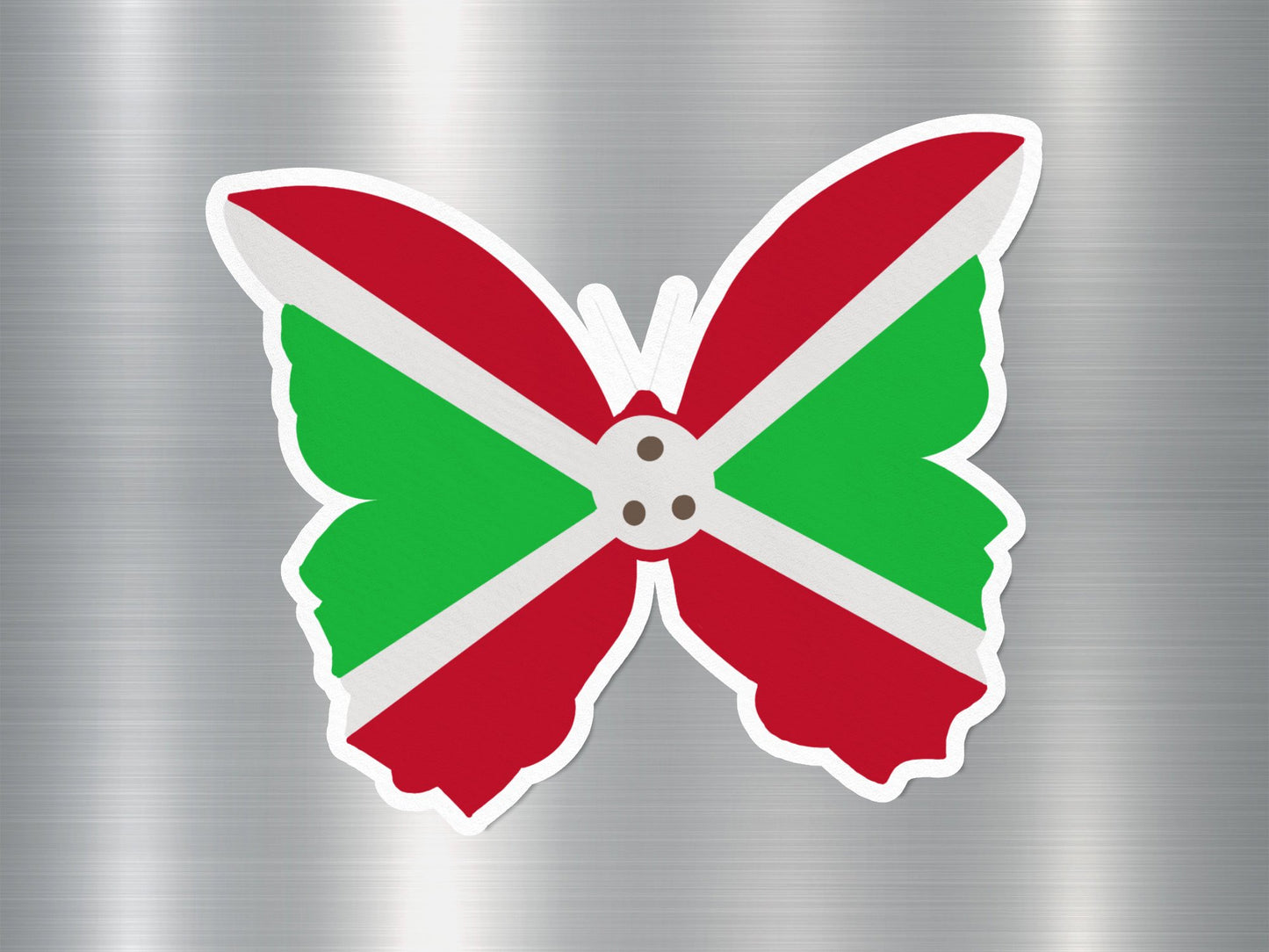 Burundi Butterfly Flag Sticker