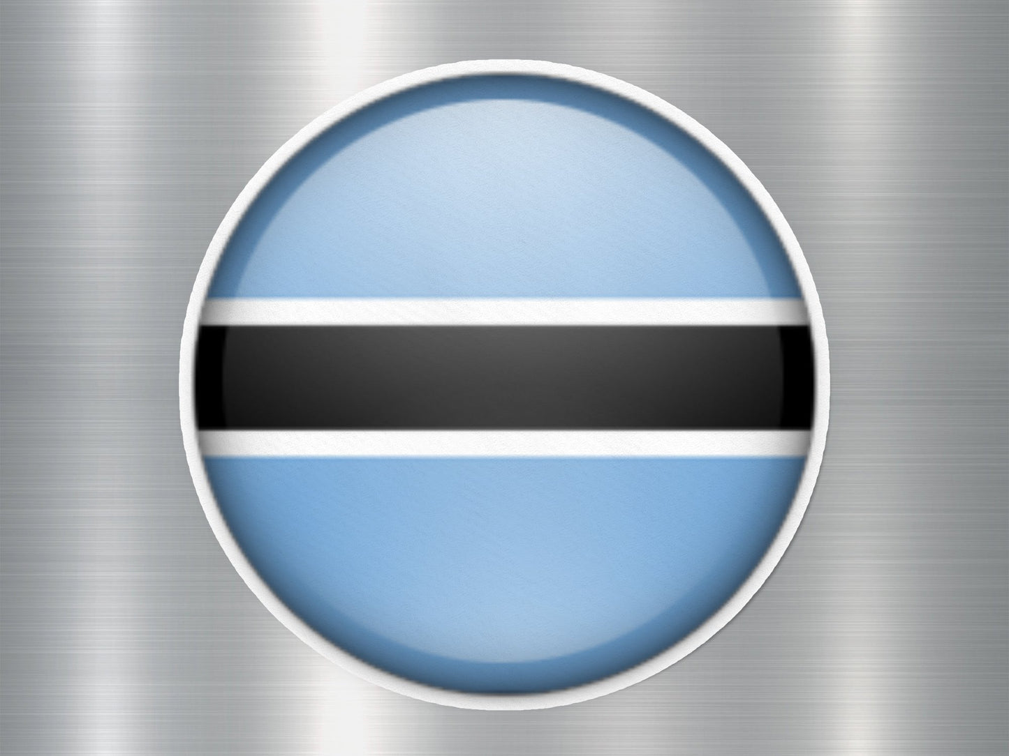 Botswana Button Flag Sticker