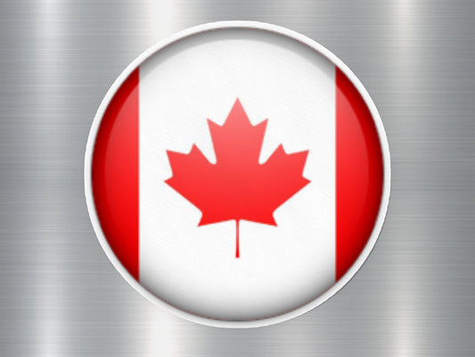 Canada Button Flag Sticker