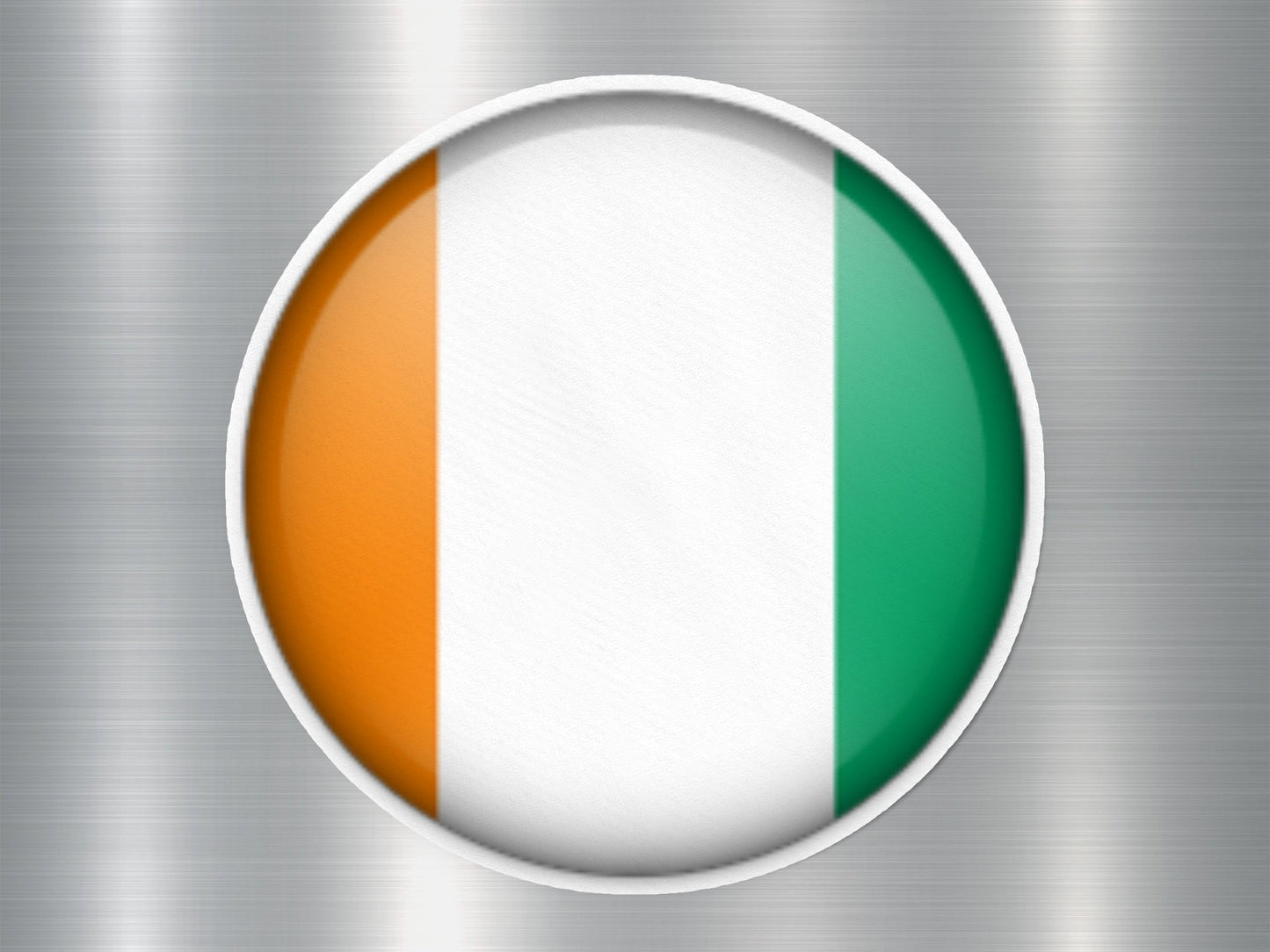 Ireland Button Flag Sticker