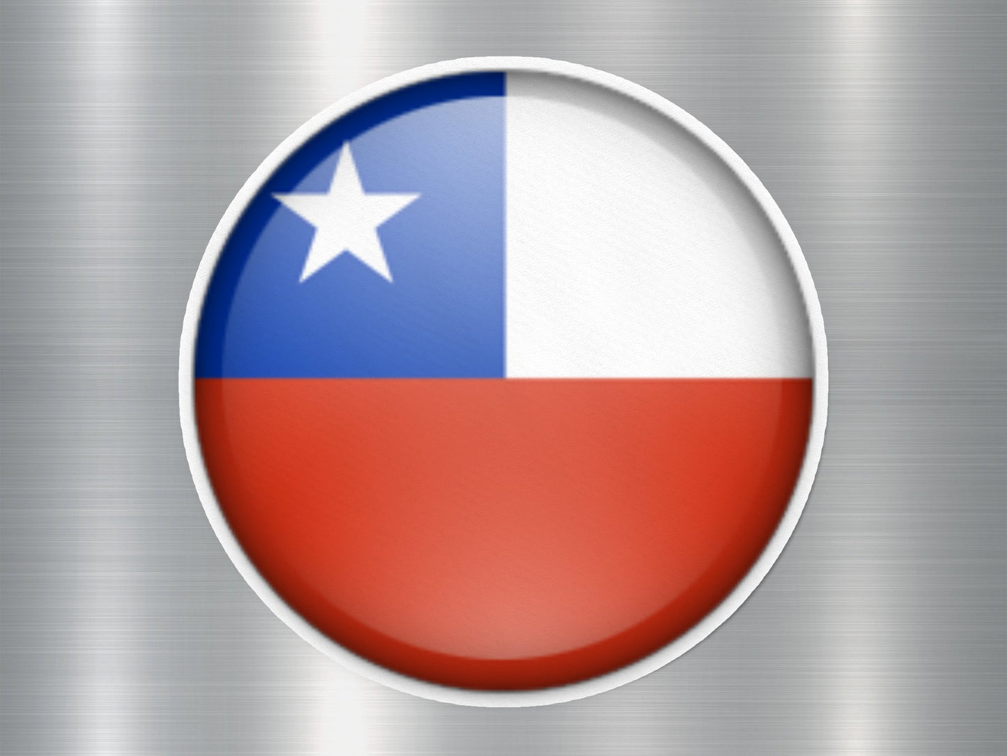 Chile Button Flag Sticker