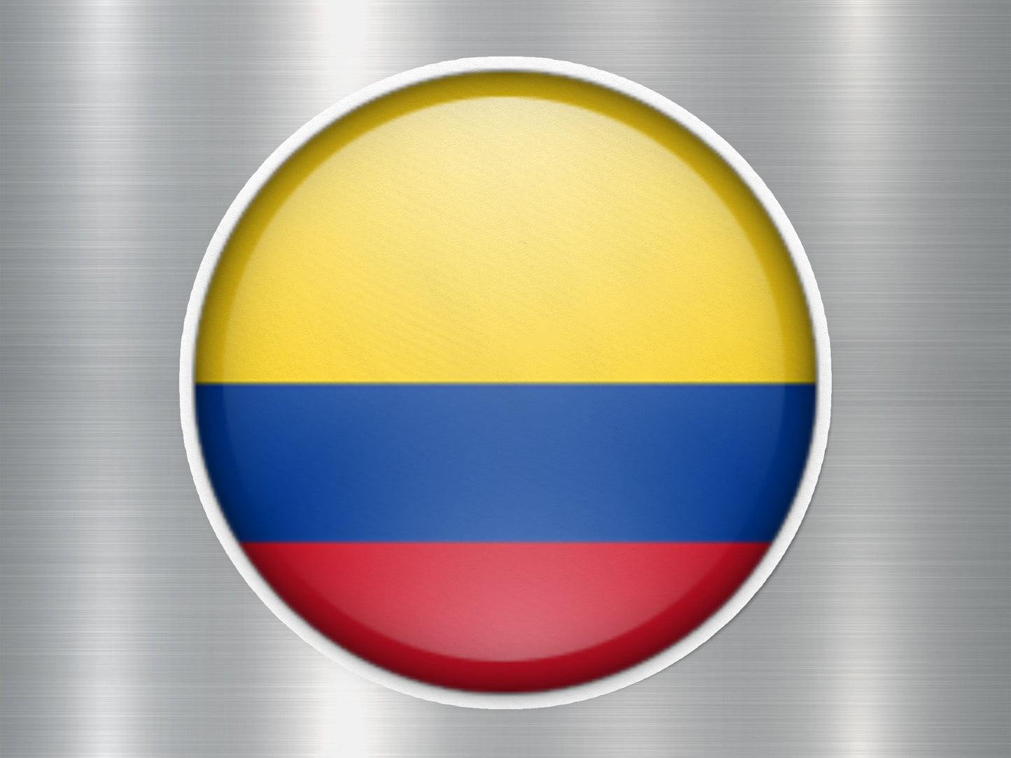 Colombia Button Flag Sticker