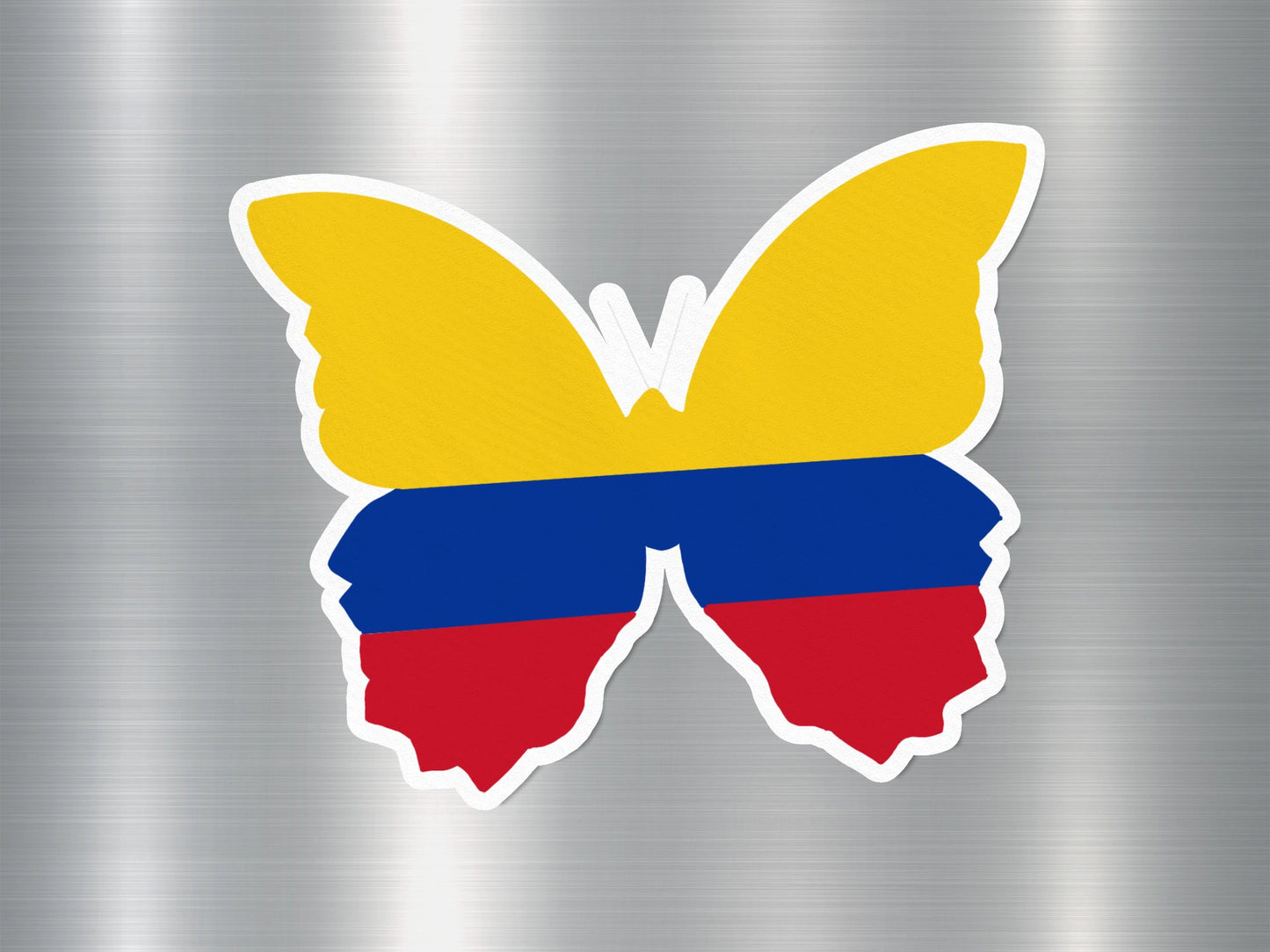 Colombia Butterfly Flag Sticker