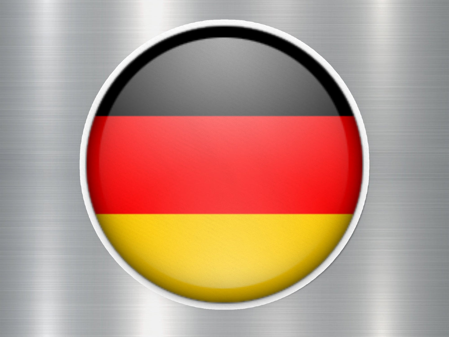 Germany Button Flag Sticker