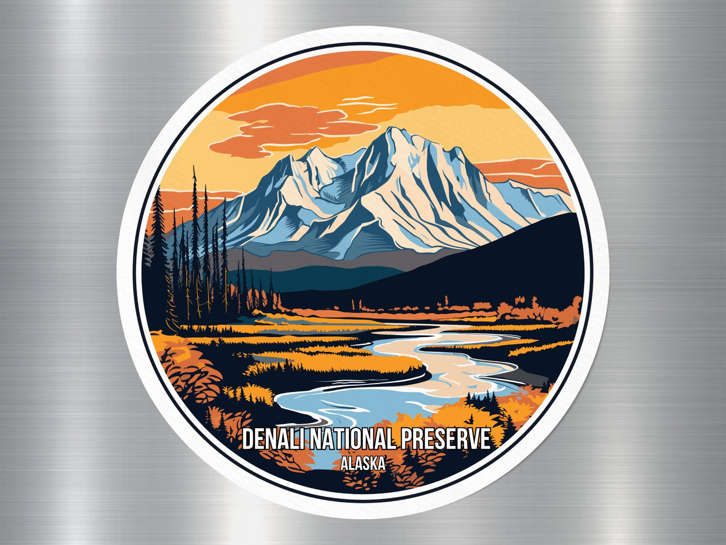 Denali Alaska US National Preserve Sticker