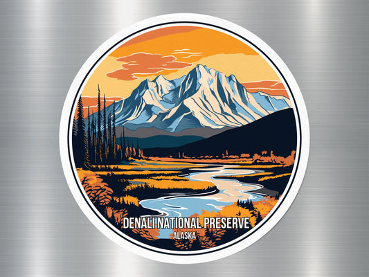 Denali Alaska US National Preserve Sticker