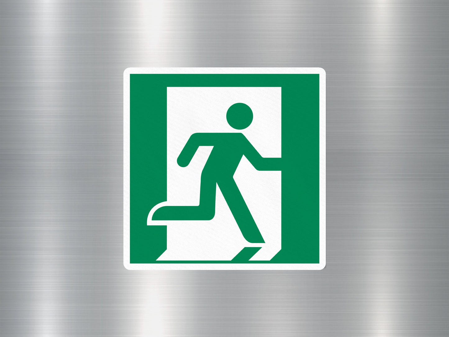 Emergency Exit Running Man Right Sign Sticker