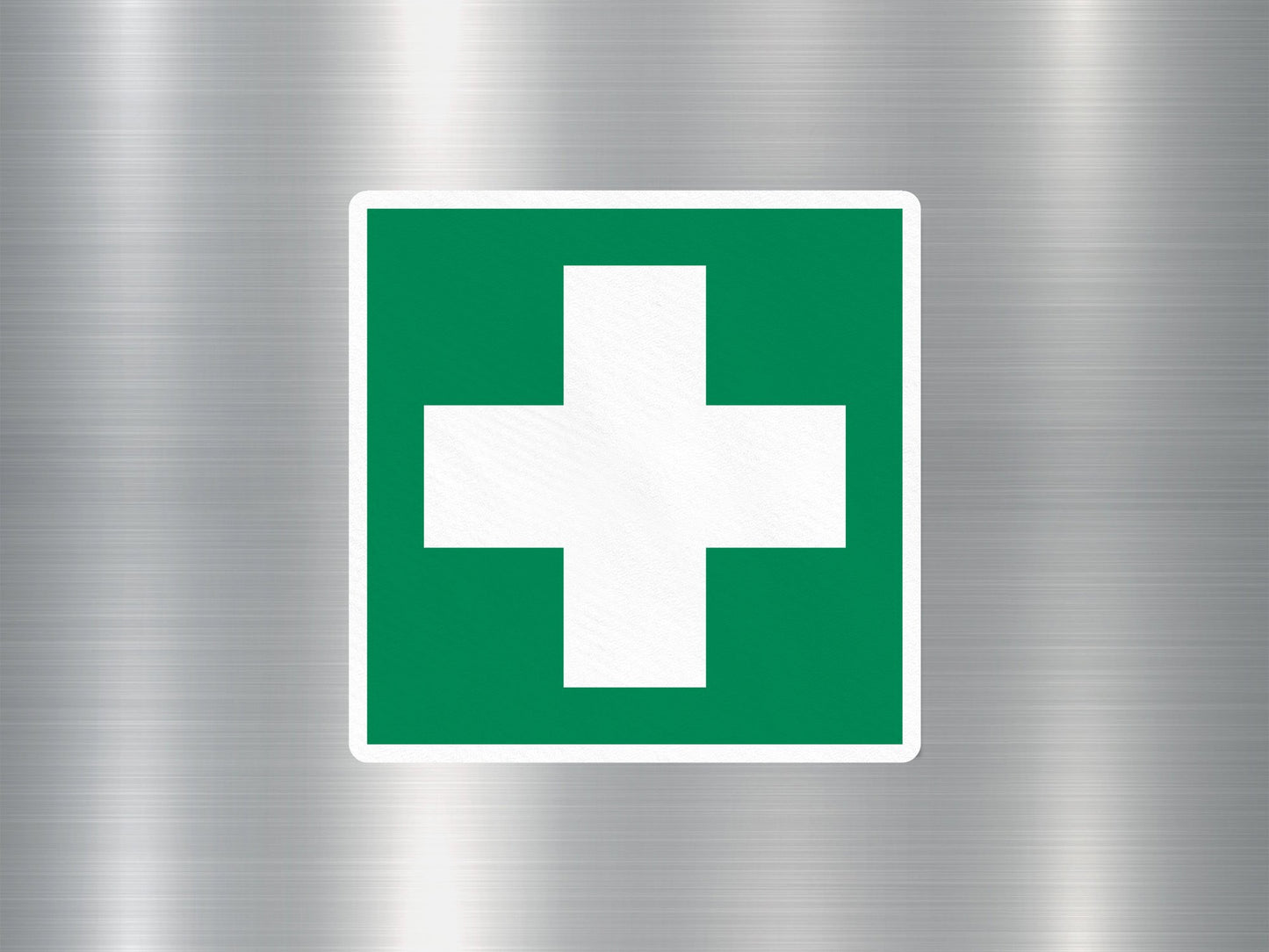 First Aid Sign Sticker