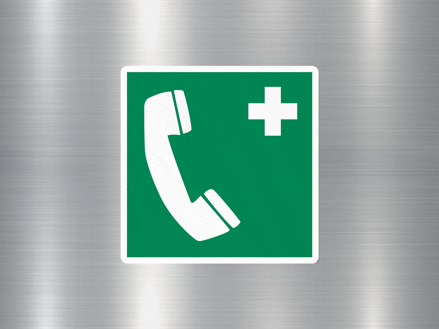 Emergency Telephone Sign Sticker