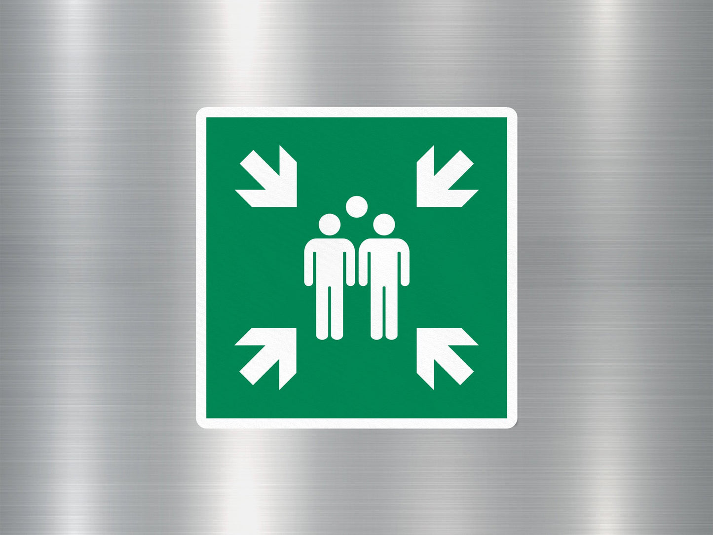 Evacuation Assembly Point Sign Sticker