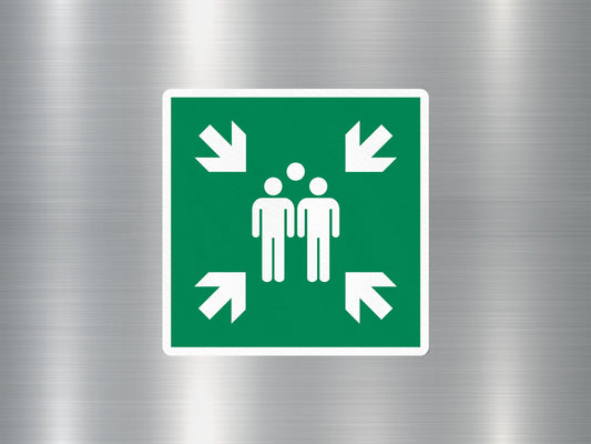 Evacuation Assembly Point Sign Sticker