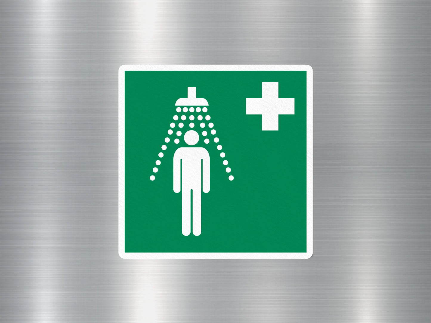 Safety Shower Sign Sticker