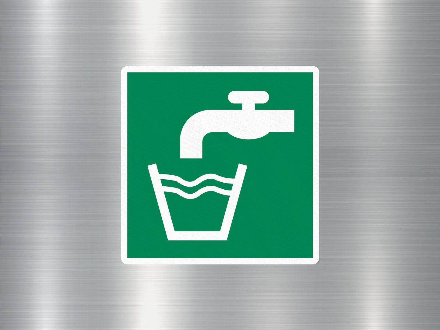 Drinking Water Symbol Sign Sticker