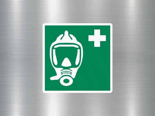 Emergency Escape Breathing Device Sign Sticker