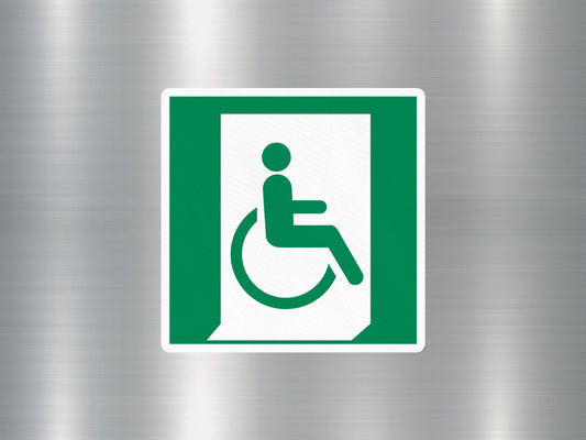 Wheel Chair Logo Sign Sticker