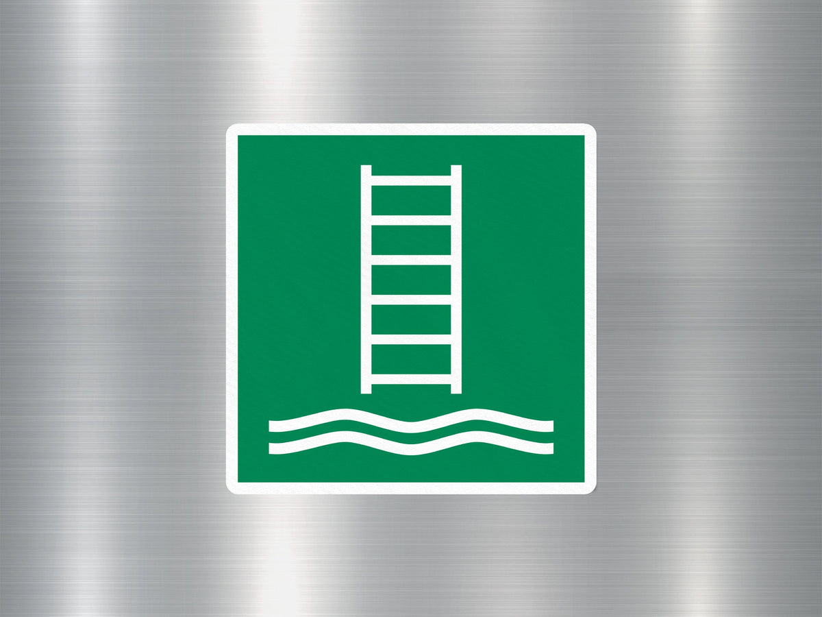 Ladder Access Point Sticker Wholesale Embarkation Ladder Safe Sign Sticker – GraffMerch.com