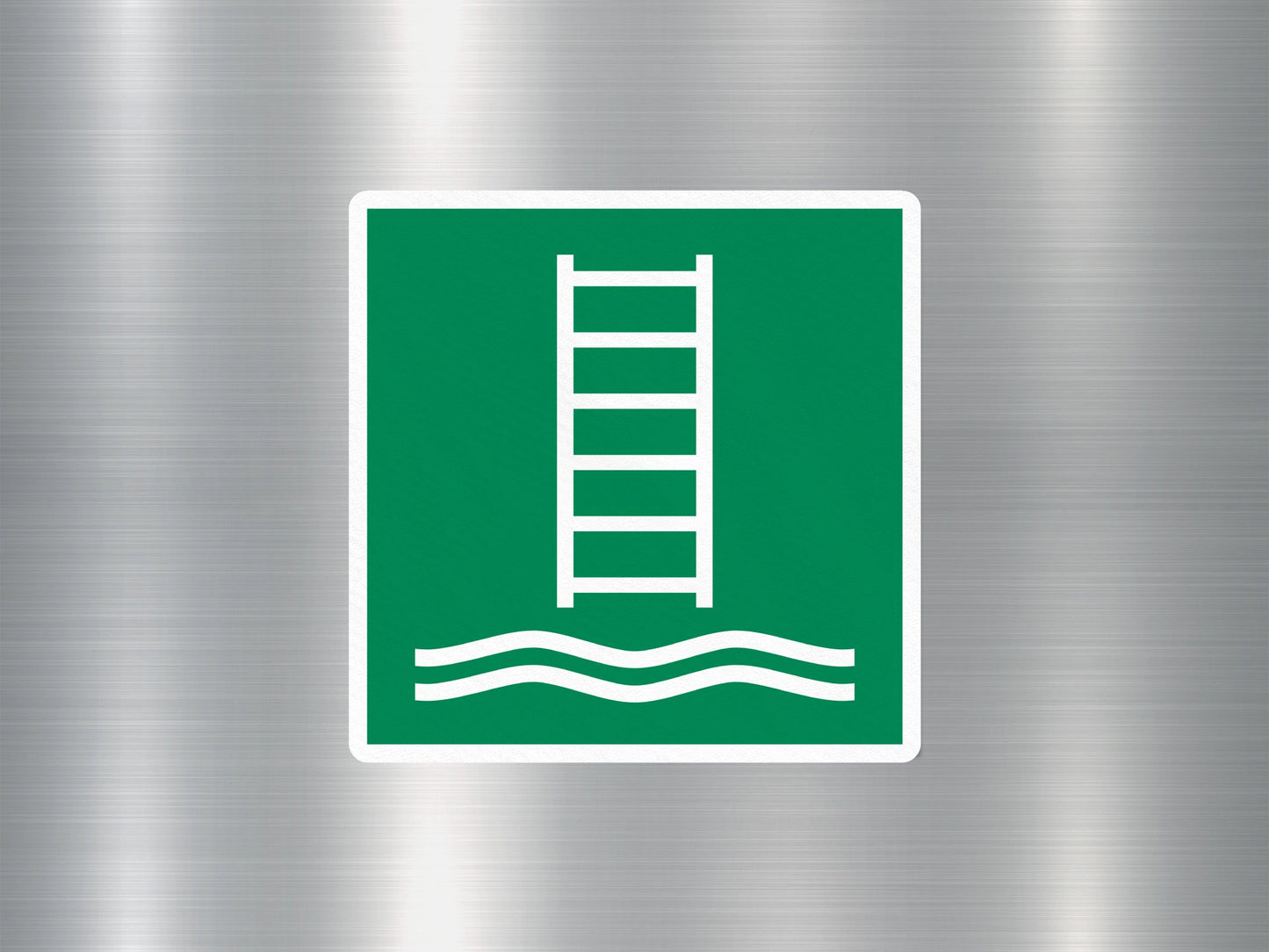 Embarkation Ladder Safe Sign Sticker