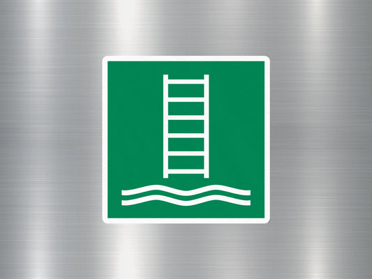 Embarkation Ladder Safe Sign Sticker