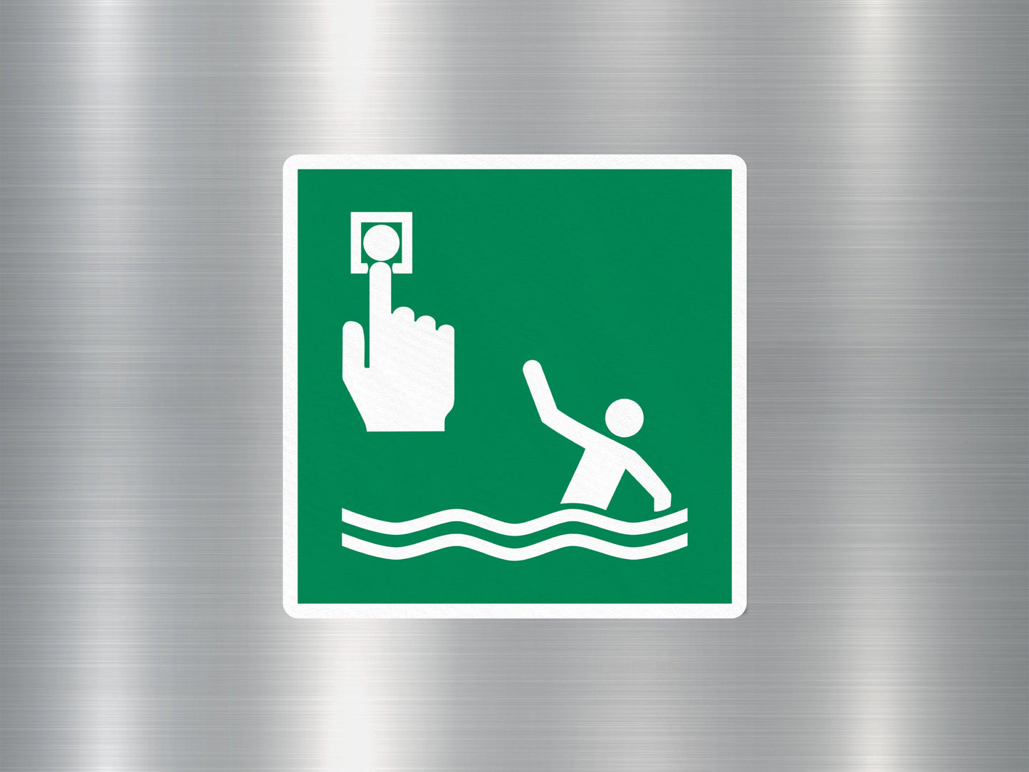 Person Overboard Call Point Sign Sticker