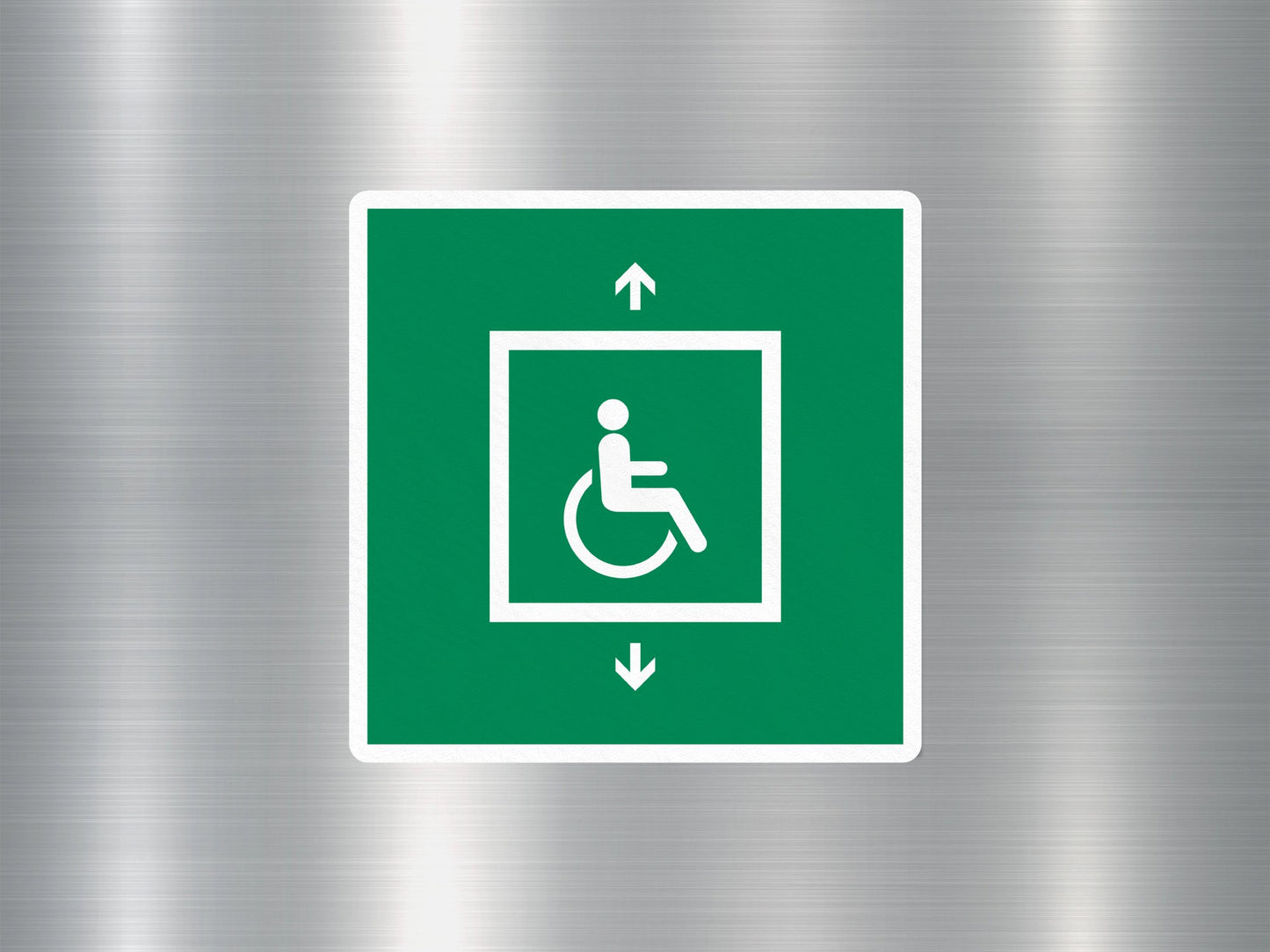 Evacuation Wheel Chair Sign Sticker