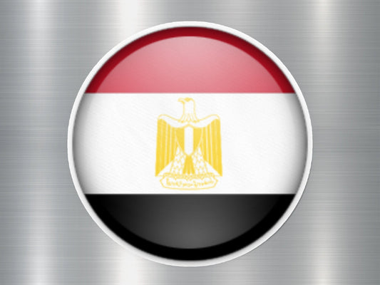 Egypt Button Flag Sticker