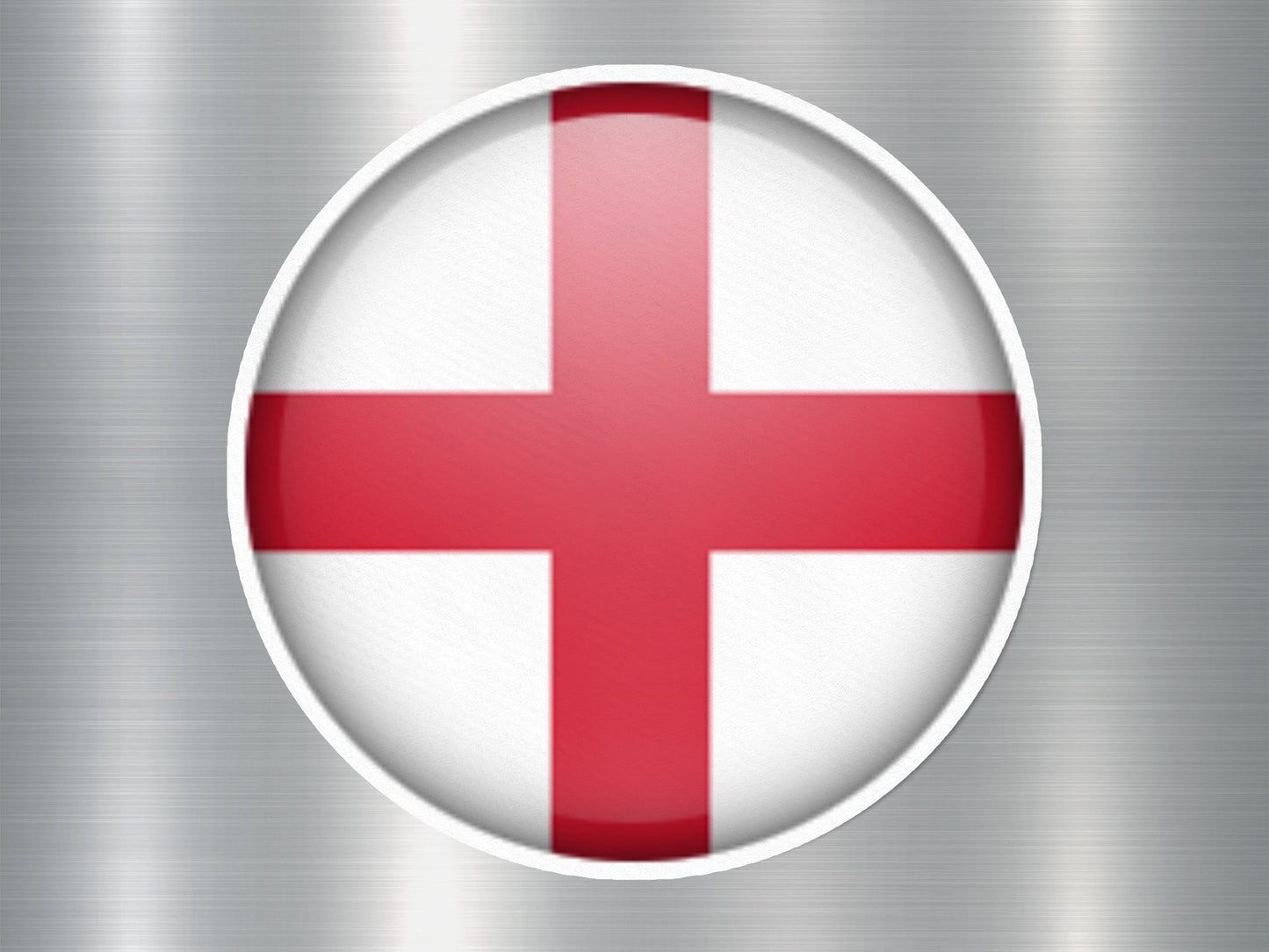 England Button Flag Sticker