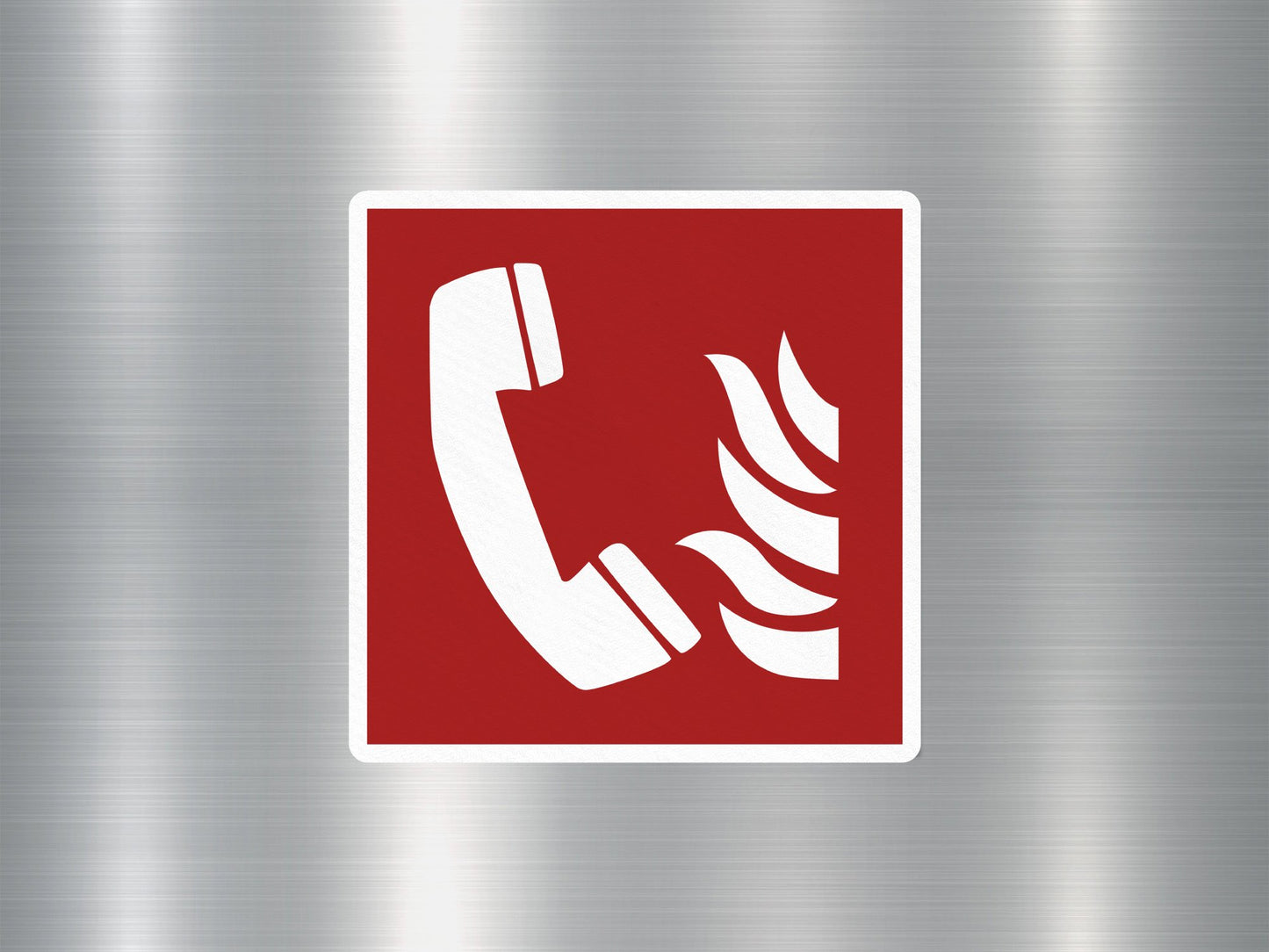 Fire Alarm Telephone Sign Sticker